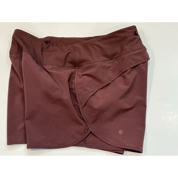 CRZ Yoga Women’s Running Active Workout Shorts Plum Large - Picture 3 of 9